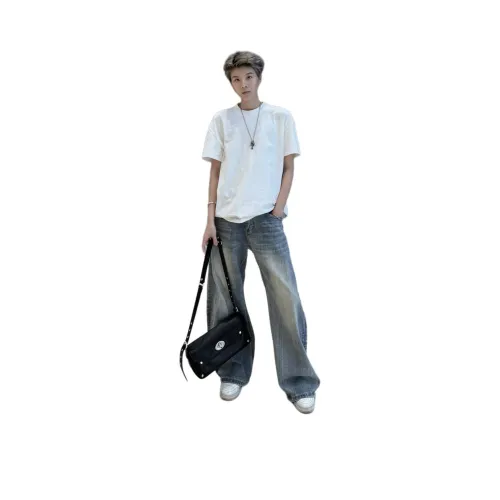 MORii Blue Unisex Jeans MORii Синий Унисекс Джинсы