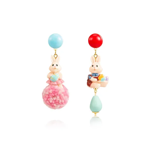 YOUWEI Смола Нишевый Дизайн Премиум Люкс Асимметричные Серьги с Помпоном Жемчужный Заколка-Клип Женские