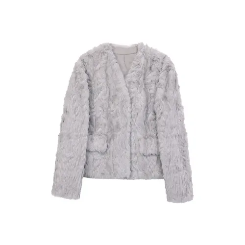 Beast King Искусственный мех Куртка Коллекция из овечьей шкуры Женская