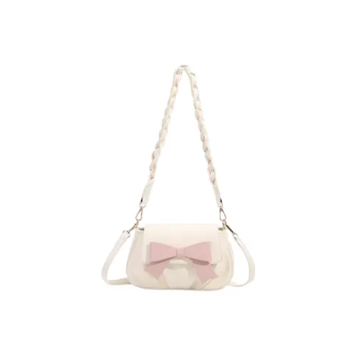 ORANGE BEAN ПУ (полиуретан) Сумка через плечо Стандартная Женская Белая