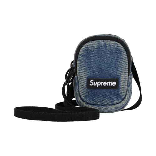 Supreme Хлопок Сумка через плечо Мини Унисекс Джинсовый синий