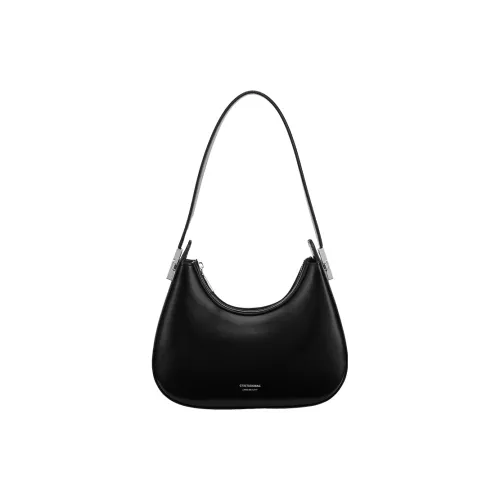 Tanita West Коровья кожа Сумка через плечо Стандартная Женская Черная