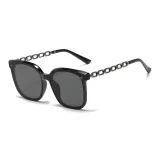 Оправа цвета "оружейный металл" с черно-серыми линзами