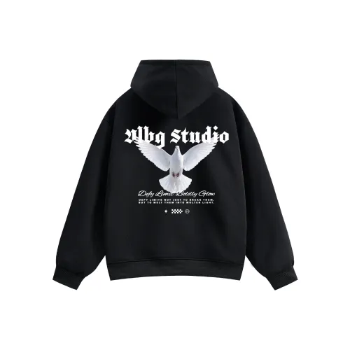 DLBG С капюшоном с оборванными плечами свитшот унисекс