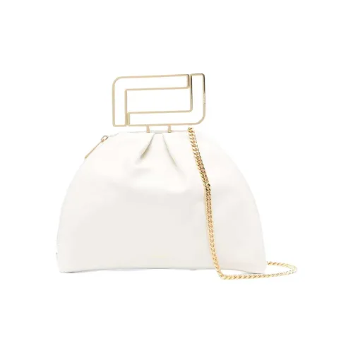 LANCEL Телячья кожа Одно плечо Через плечо Клатч Женская Белая