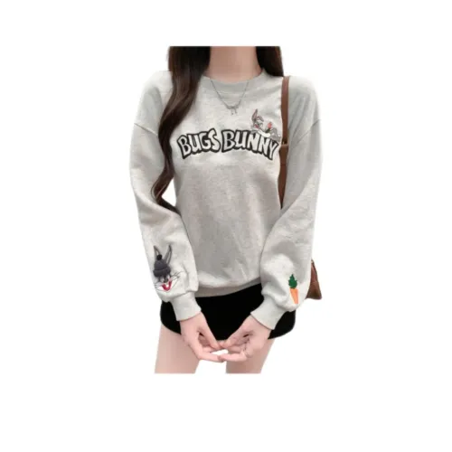 TONYBEAR Белый Серый Тонкий Женский T-рубашка