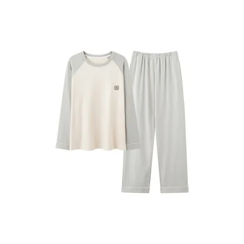 MADALLO Light Gray Men's Pajama Sets