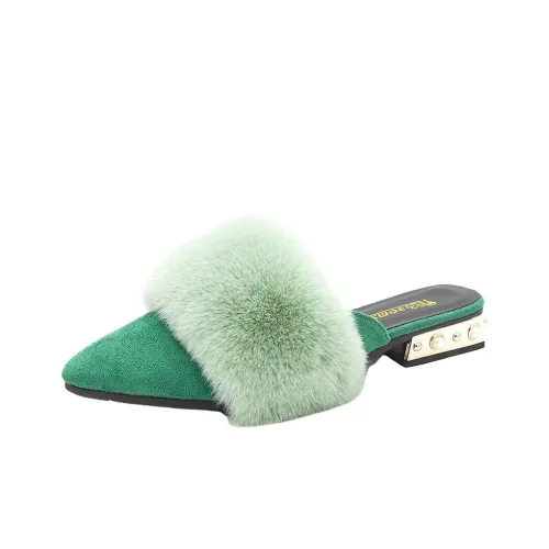 Wuji Резиновая подошва закрытый носок мюли женская обувь женские