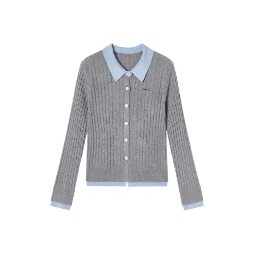 XIANGYING Светло-серый Женский Трикотаж