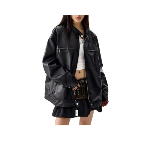 SIXUSICHOU Кожа Куртка Женская