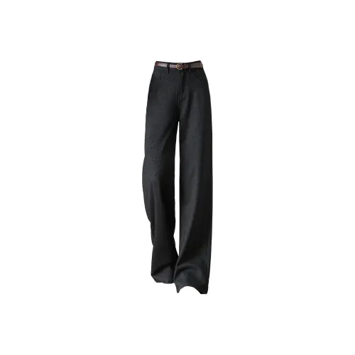 Weixi Snowflake Black Women's Casual Pants
