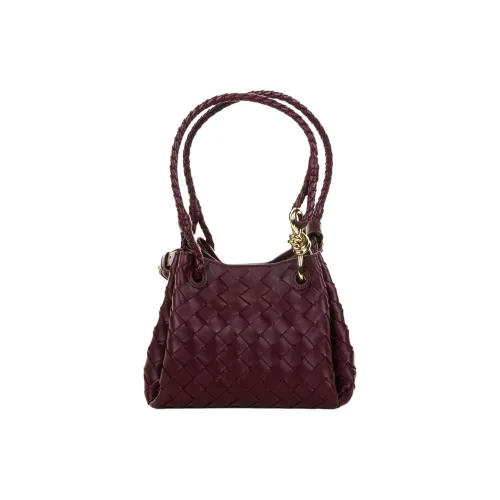 Bottega Veneta Парашют Sheepskin Сумка Маленькая Женская Fuchsia