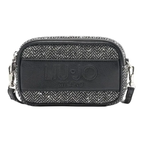 LIU·JO Полиуретан ПУ (полиуретан) с полиэстером Сумка через плечо Маленькая Женская Черная Серый