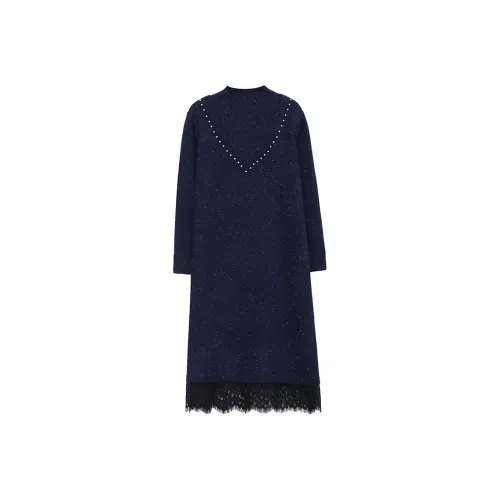 X MOOM Длинное платье с длинными рукавами женское