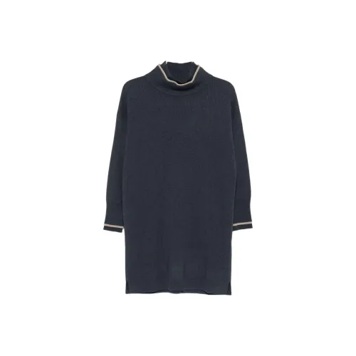 BRUNELLO CUCINELLI Длинное платье с длинными рукавами женское