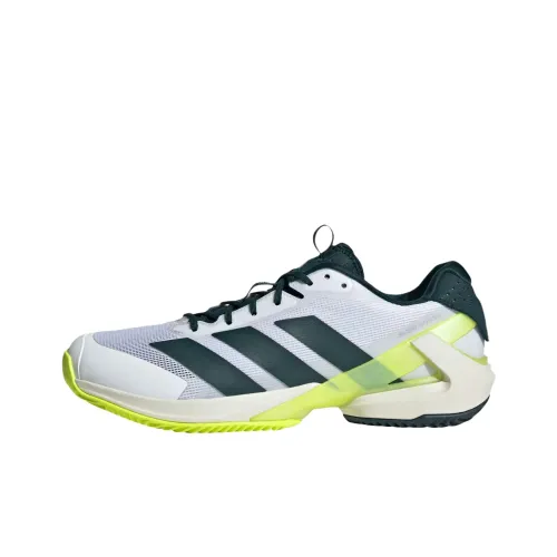 Adidas Adizero Ubersonic 5 Low Топ Кроссовки для тенниса Унисекс Белый Зеленый
