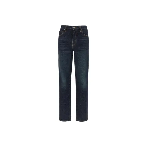 KHAITE Темно-синие женские джинсы