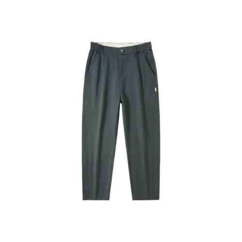 UKTK Серый Зеленый Мужские Повседневные Штаны