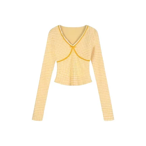 DANCANG Slim Fit Утягивающий Кружево Inner Cropped T-Shirt Женская