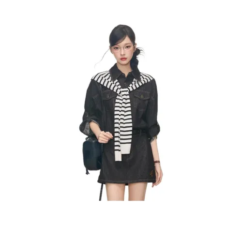 REMOULD Длинное платье с длинным рукавом женское