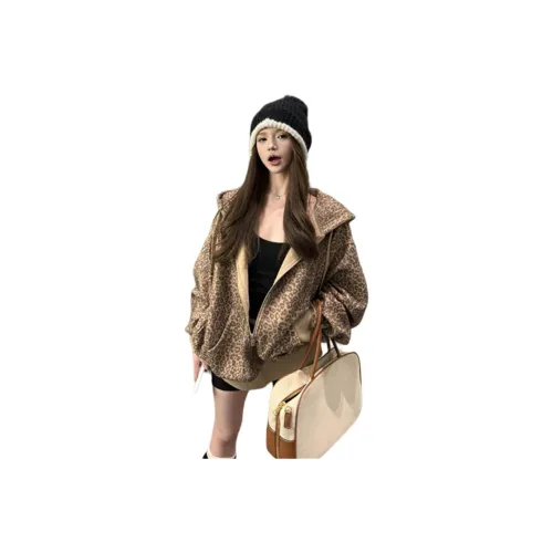 REMOULD Леопардовый принт Куртка Женские Толстовки