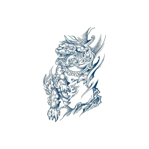 LIEJI Обнимающий Нефритовый Цилинь Травяной Татуировочный Наклейка