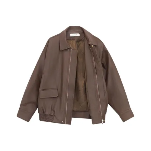 YICHEN Женские кожаные куртки