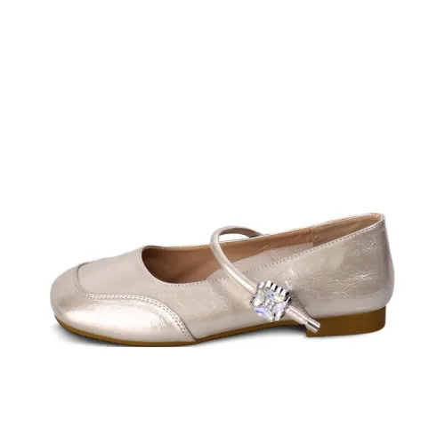 Medd Грубый каблук Классические туфли Мэри Джейн Женские