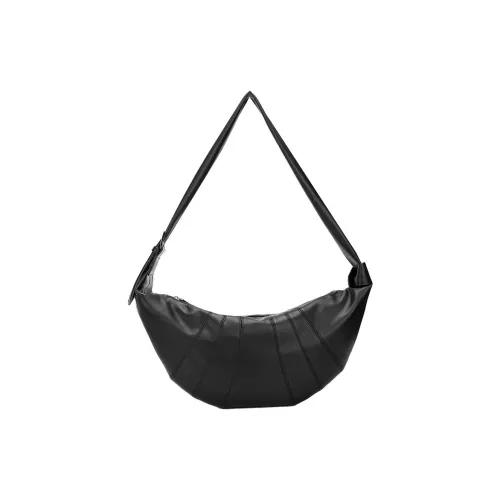 KONADCT ПУ (полиуретан) Сумка через плечо Стандартная Унисекс Черная