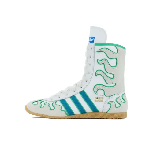 Brain Dead x Adidas Противоскользящий устойчивый к истиранию высокий топ повседневная обувь унисекс белый зеленый