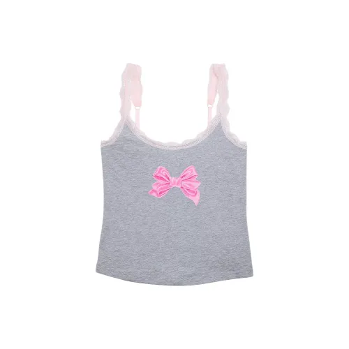 Victoria's Secret x LOVESHACKFANCY Розовый топ на бретелях женский