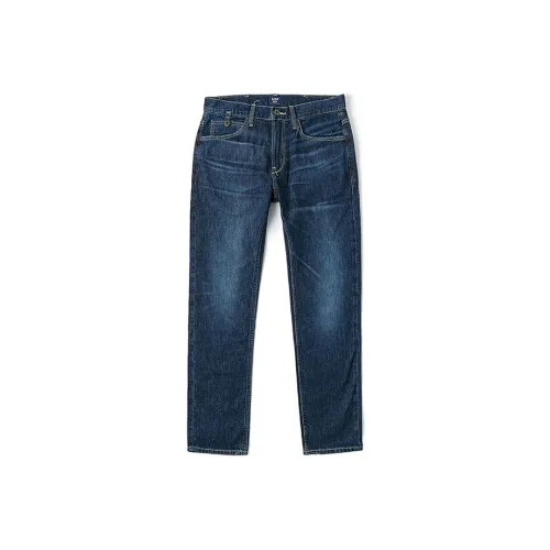 Lee Темно-синий Мужской Джинсы