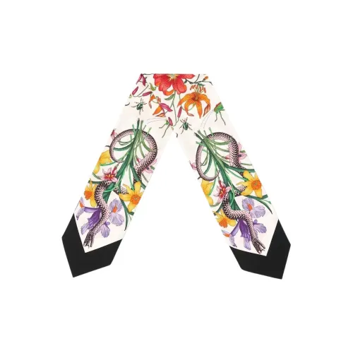 GUCCI Шарфы из шелка с мотивом тутового дерева женские