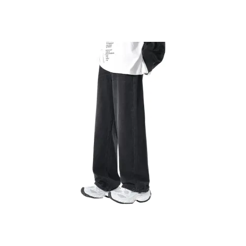 Tonlion Черные Унисекс Джинсы