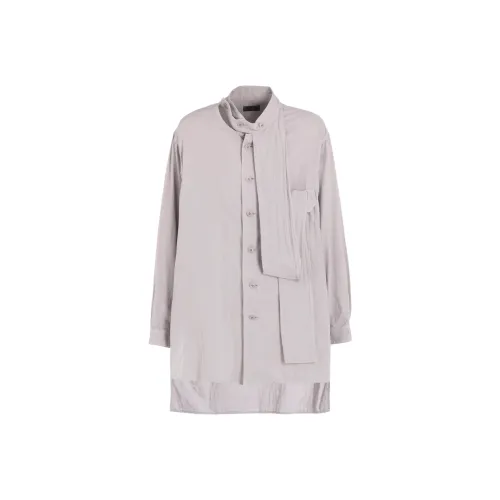 Yohji Yamamoto S'YTE FW25 Double Марлевая Полоска Ожерелье-чокер STOLE Рубашка Унисекс