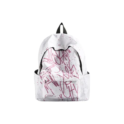 Single Warehouse Водонепроницаемый Ткань Рюкзак Стандартный Унисекс Розовый Синий Серый