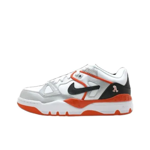 Nike Air FORCE 3 Low Топ Винтажные Баскетбольные Кроссовки Мужские Белый Оранжевый