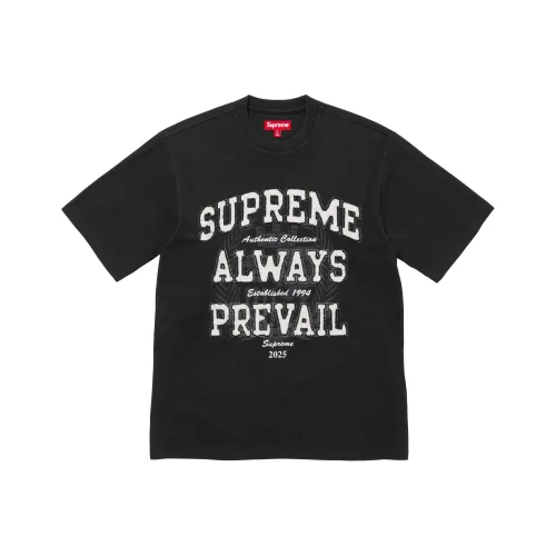 Supreme FW25 WEEK1 Always Prevail S S Топ T Рубашка Унисекс