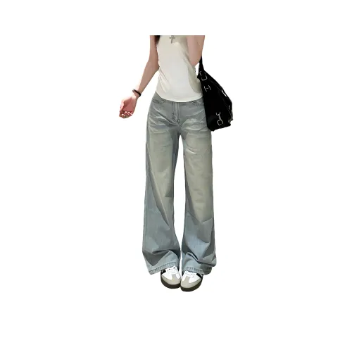 Menglaini Светло-Синие Женские Джинсы