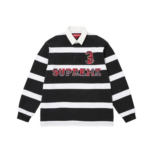 Supreme FW25 WEEK1 Stripe Регби Джерси Унисекс