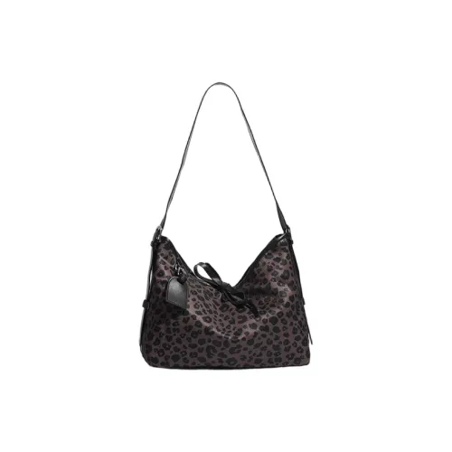 DCLOUD Холст Плечевая сумка Стандартная Женская Коричневая