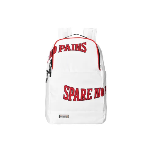 Spare No Pains. Рюкзак из полиэстера баскетбол стандартный унисекс черный красный