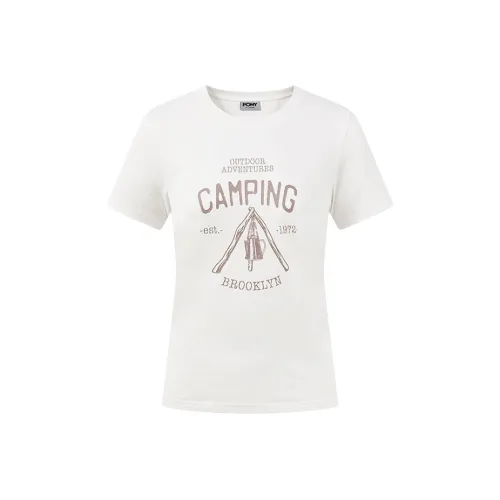 Pony Белый Женские T-рубашки