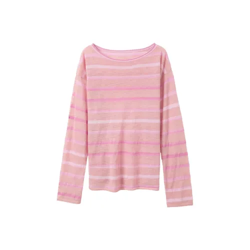 3COLOUR Дымчатый Розовый Полосы Женские Трикотаж