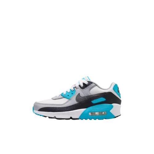 Nike Air Max 90 Low Топ Детские Беговые Кроссовки Белый Серый Черный Подростки