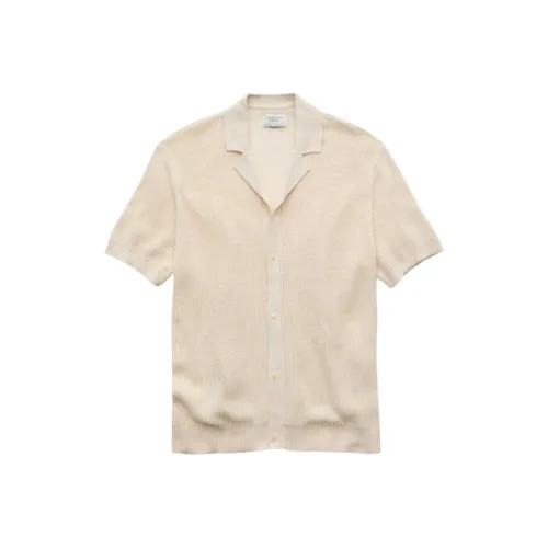 AMERICAN EAGLE Светлый хаки Мужские рубашки