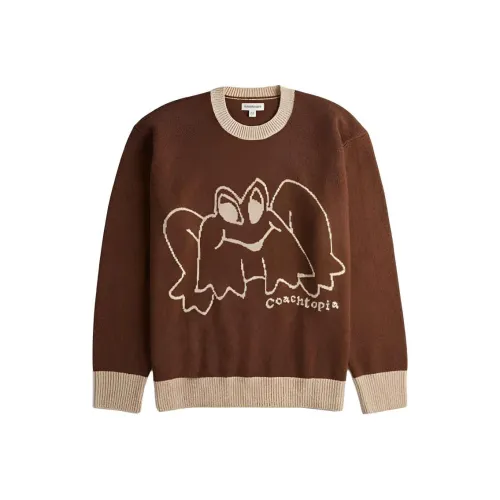 COACH Темно-коричневые унисекс свитеры