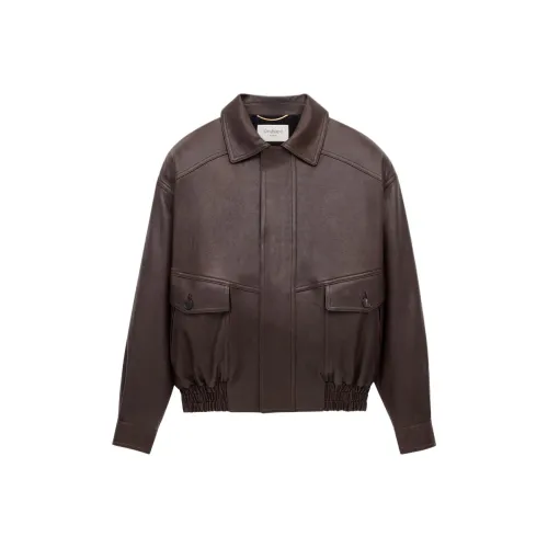 SAINT LAURENT FW25 Кожа Куртка Женская