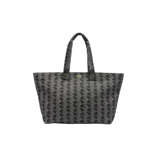Сумка Tote из хлопка с логотипом LACOSTE сумка для покупок сумка через плечо размер Extra Large унисекс серый