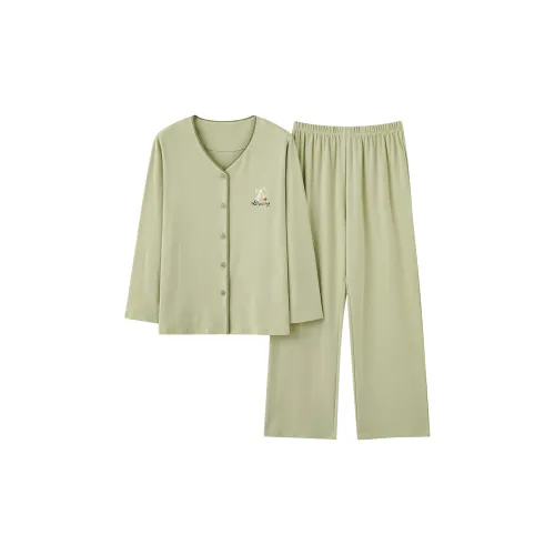 MADALLO Зеленый Женский Пижамный Комплект
